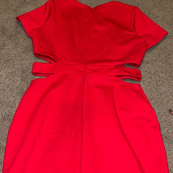 Lulus Feeling the Heat Red Cutout BodyCon‎ Dress XL - Picture 8 of 9